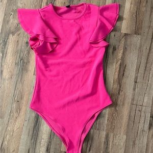 Hot pink bodysuit Sz Small